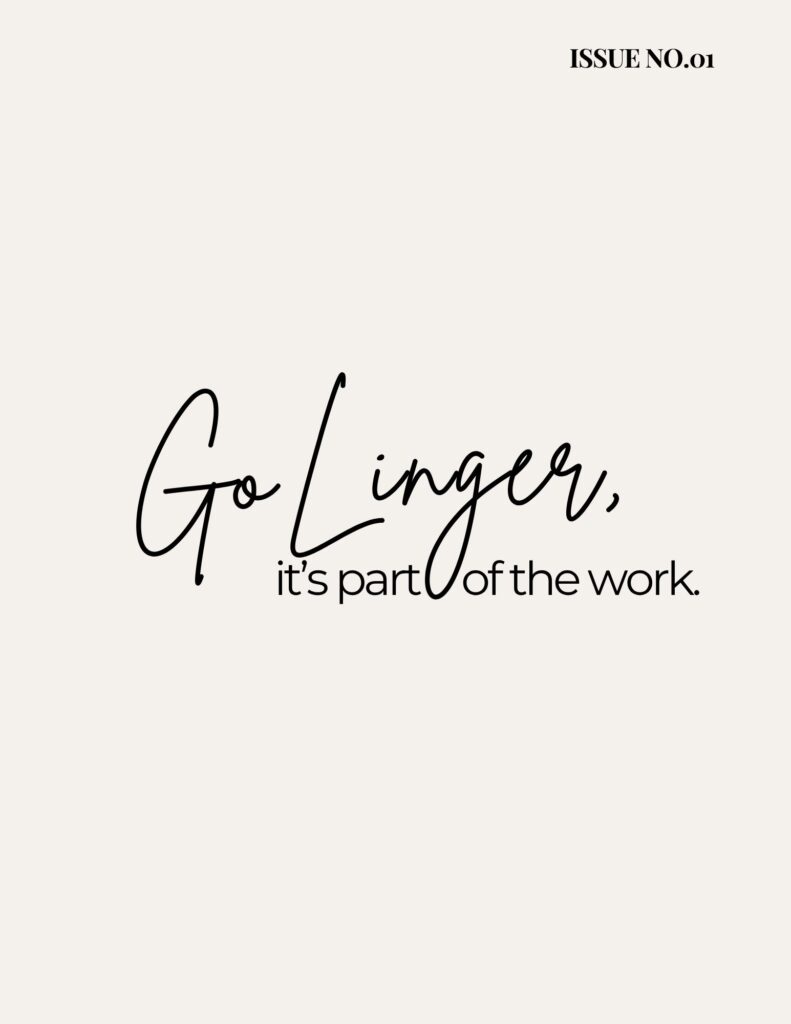 the linger journal slate and story studio heather gill